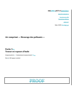 REDLINE ISO 8573-5:2025 - Air comprimé — Mesurage des polluants — Partie 5: Teneur en vapeurs d'huile
Released:8. 08. 2025 - Page 1 preview