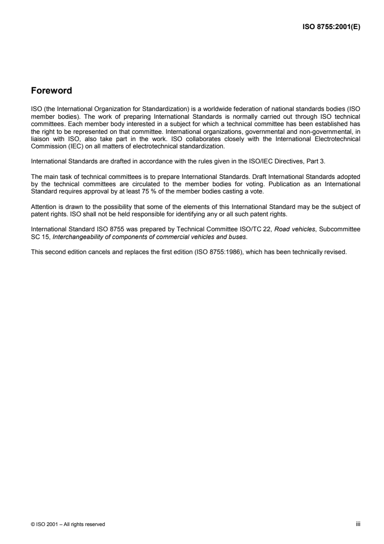 ISO 8755:2001 ISO 8755:2001 - Commercial road vehicles — 40 mm drawbar eye — Interchangeability/18/2001 - Page 3 preview