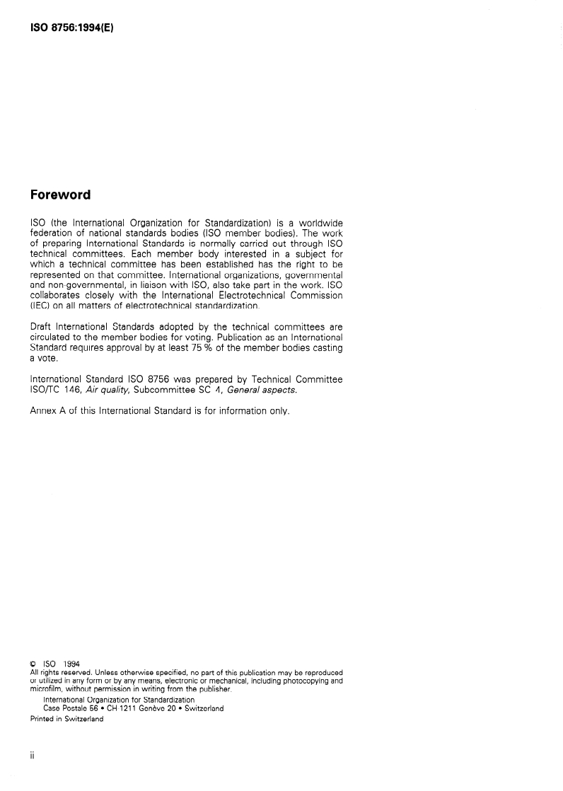 ISO 8756:1994 ISO 8756:1994 - Air quality — Handling of temperature, pressure and humidity data/20/1994 - Page 2 preview