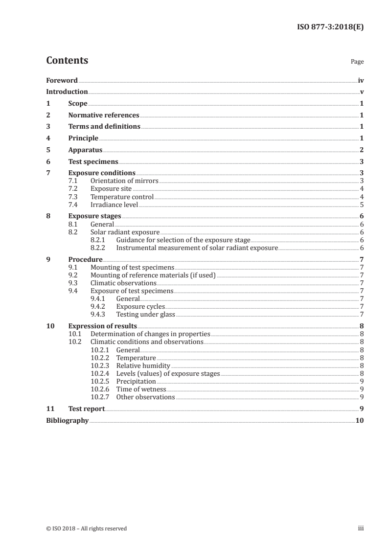 ISO 877-3:2018 ISO 877-3:2018 - Plastics — Methods of exposure to solar radiation — Part 3: Intensified weathering using concentrated solar radiation
Released:4/13/2018 - Page 3 preview
