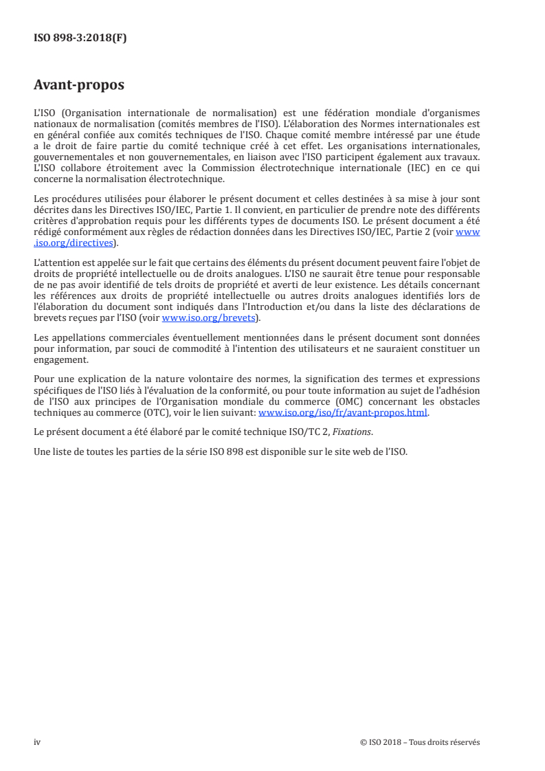 ISO 898-3:2018 ISO 898-3:2018 - Caractéristiques mécaniques des fixations en acier au carbone et en acier allié — Partie 3: Rondelles de forme plane de classes de qualité spécifiées/28/2018 - Page 4 preview
