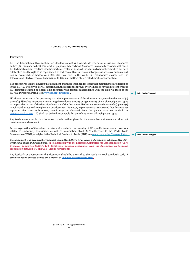 ISO 8980-3:2022/Amd 1 REDLINE ISO 8980-3:2022/FDAmd 1 - Ophthalmic optics — Uncut finished spectacle lenses — Part 3: Transmittance specifications and test methods — Amendment 1 - Page 4 preview