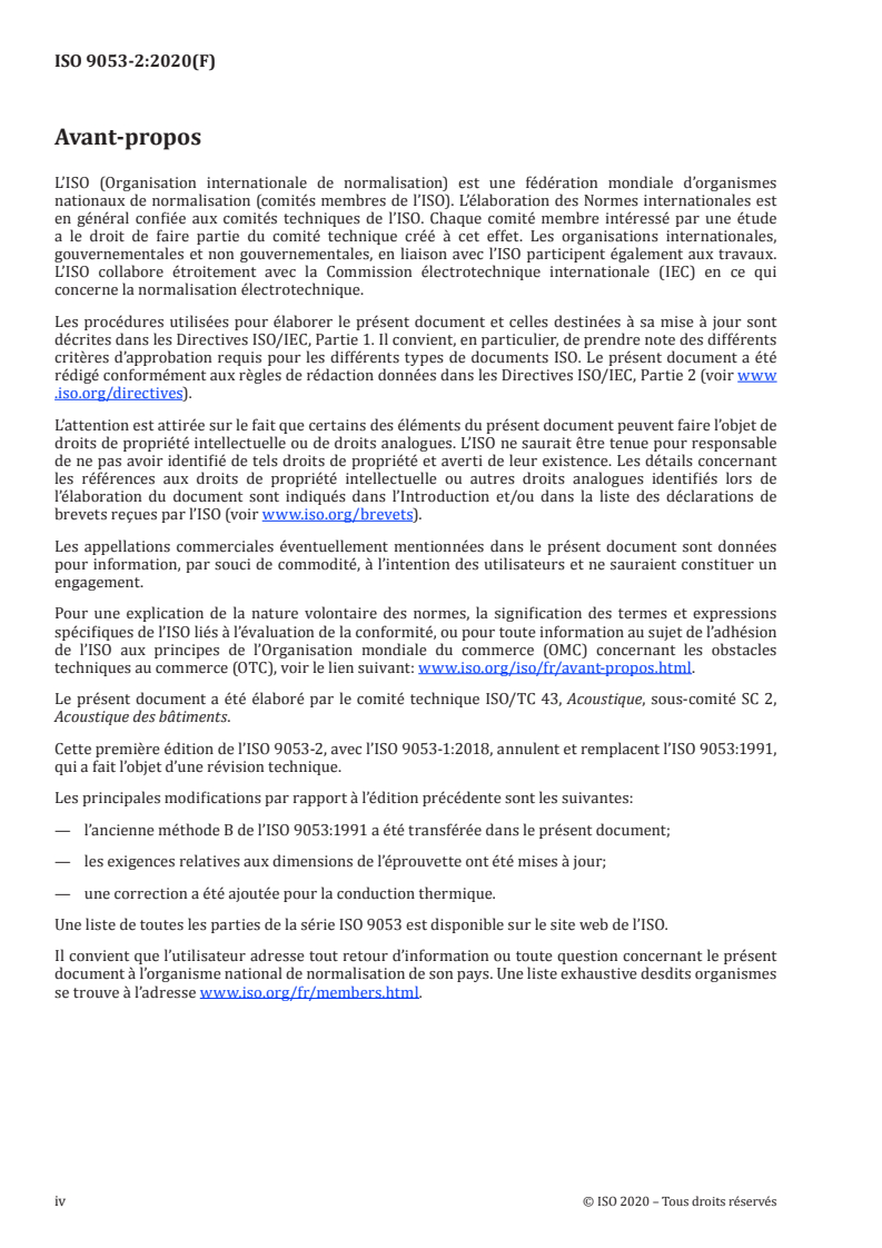 ISO 9053-2:2020 ISO 9053-2:2020 - Acoustique — Détermination de la résistance à l’écoulement de l’air — Partie 2: Méthode avec écoulement d’air alternatif/23/2020 - Page 4 preview