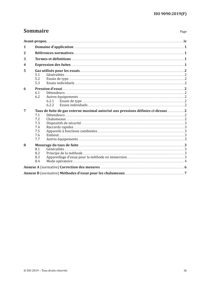 ISO 9090:2019 ISO 9090:2019 - Étanchéité aux gaz des appareils pour soudage aux gaz et techniques connexes/25/2019 - Page 3 preview