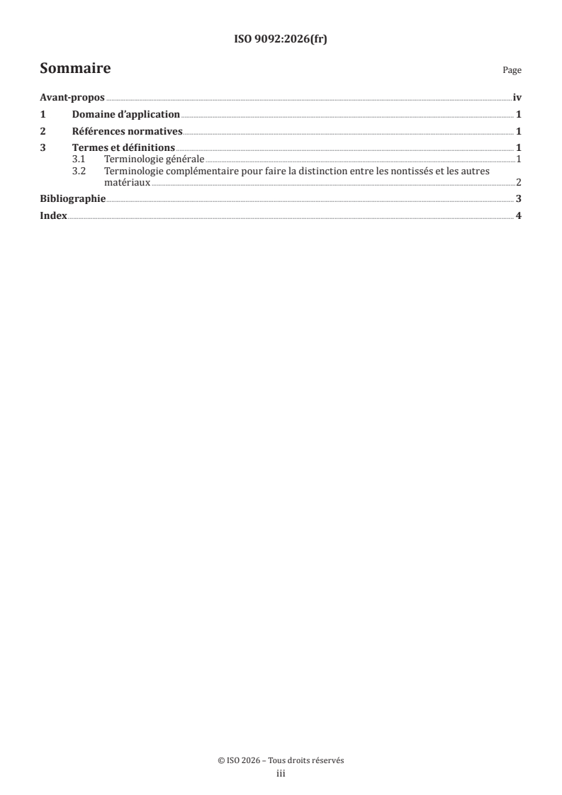 ISO 9092:2026 ISO 9092:2026 - Nontissés — Vocabulaire - Page 3 preview