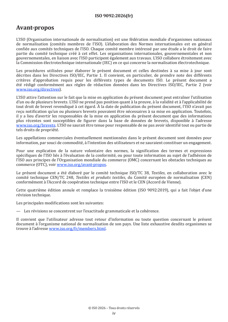 ISO 9092:2026 ISO 9092:2026 - Nontissés — Vocabulaire - Page 4 preview