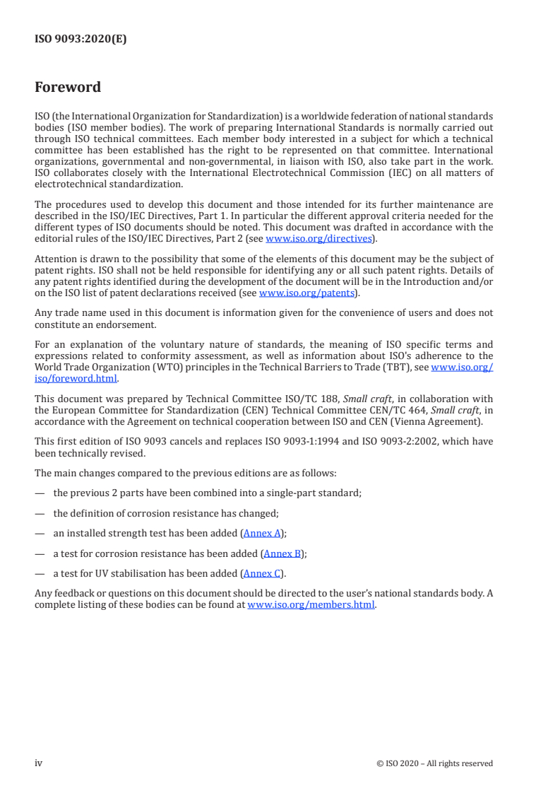 ISO 9093:2020 ISO 9093:2020 - Small craft — Seacocks and through-hull fittings/11/2020 - Page 4 preview