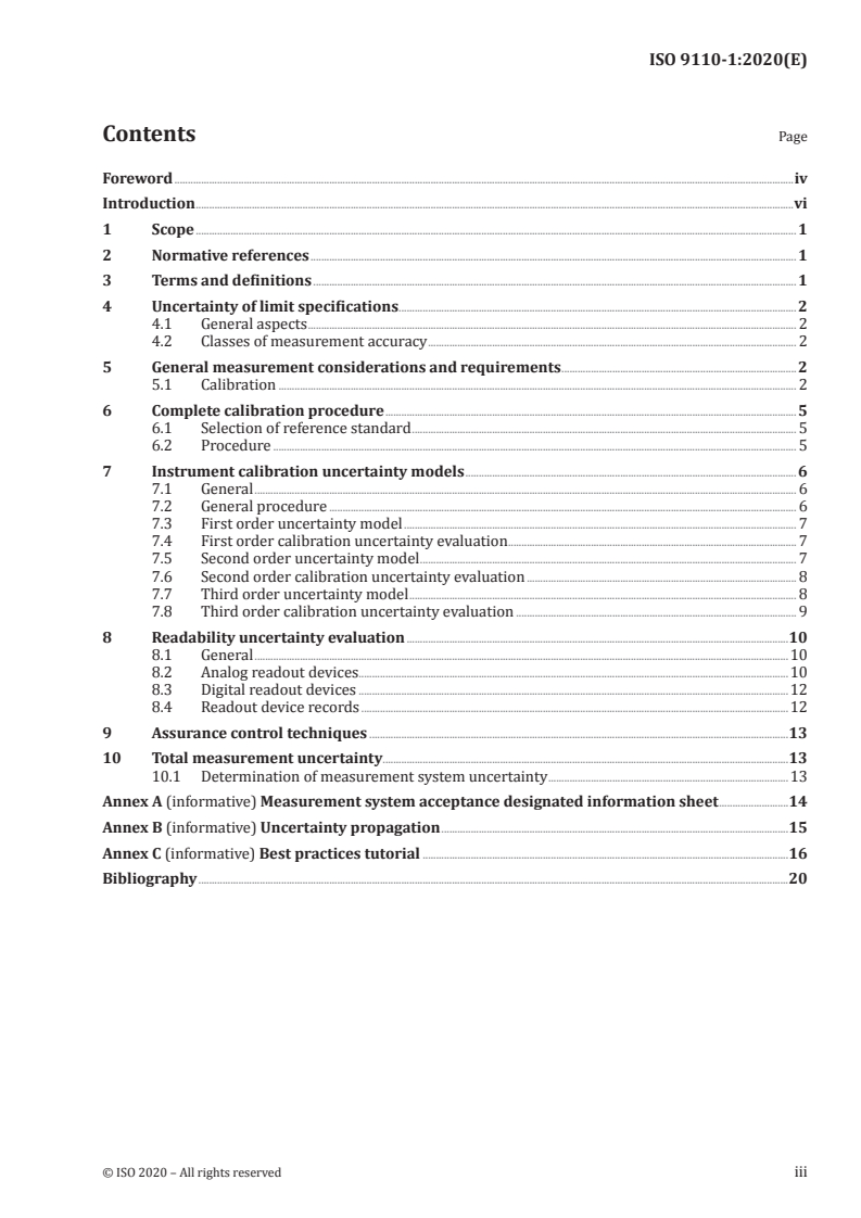SIST ISO 9110-1:2021 ISO 9110-1:2020 - Hydraulic fluid power — Measurement techniques — Part 1: General measurement principles/12/2020 - Page 3 preview