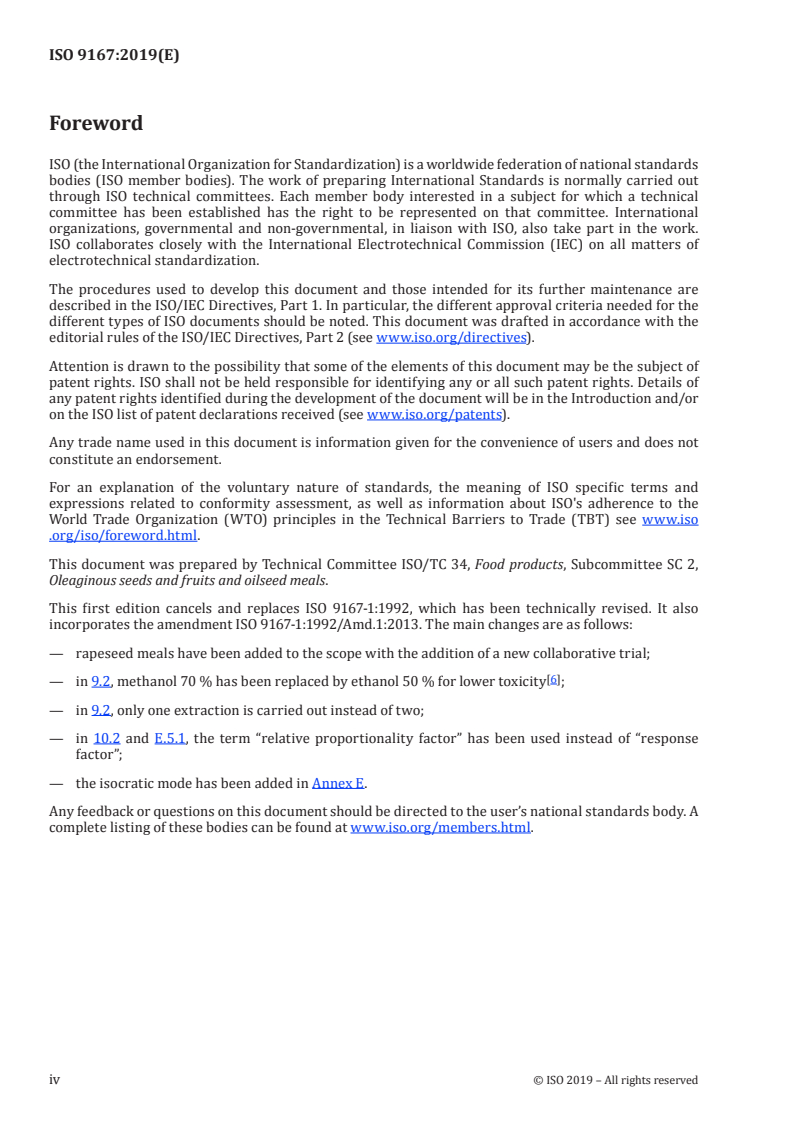 ISO 9167:2019 ISO 9167:2019 - Rapeseed and rapeseed meals — Determination of glucosinolates content — Method using high-performance liquid chromatography/24/2019 - Page 4 preview