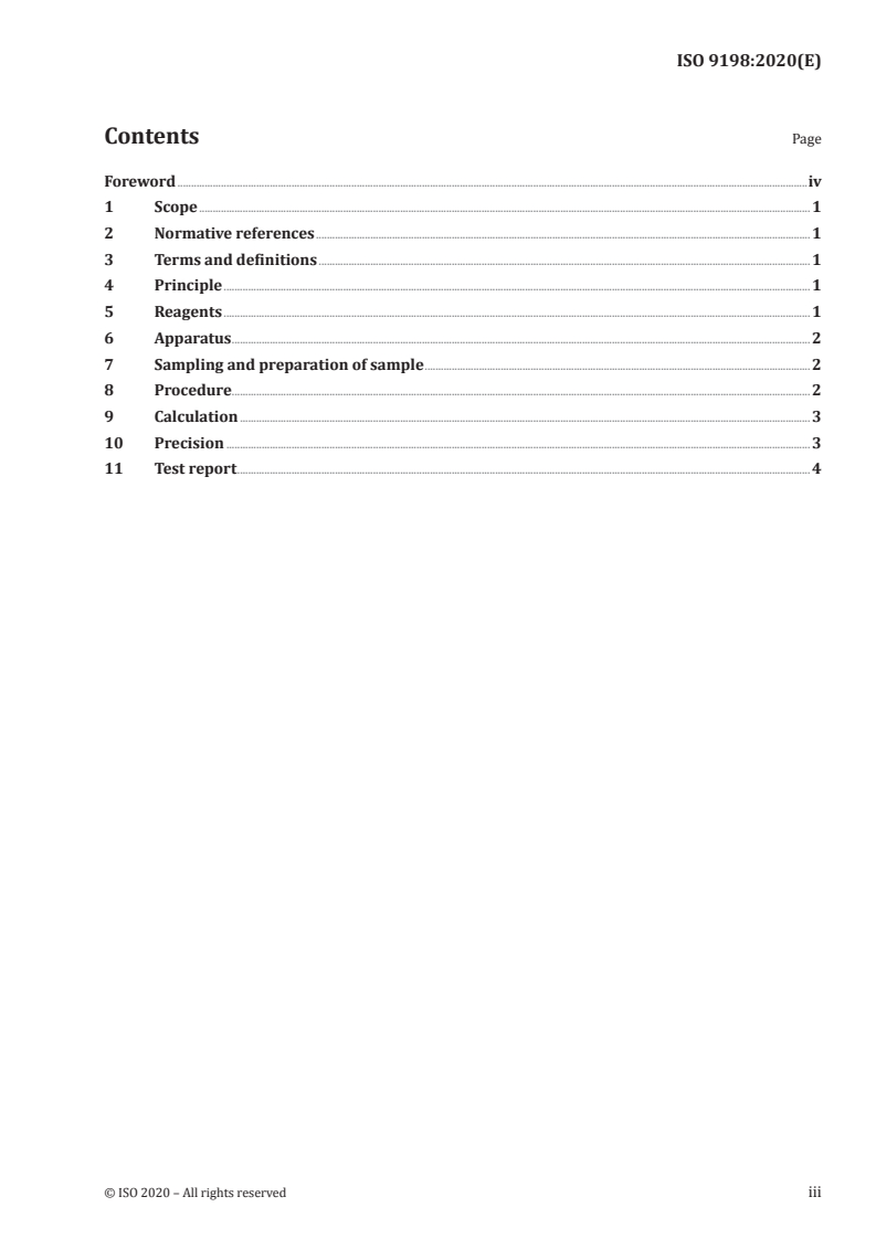 ISO 9198:2020 ISO 9198:2020 - Paper, board and pulp — Determination of water-soluble sulfates/18/2020 - Page 3 preview