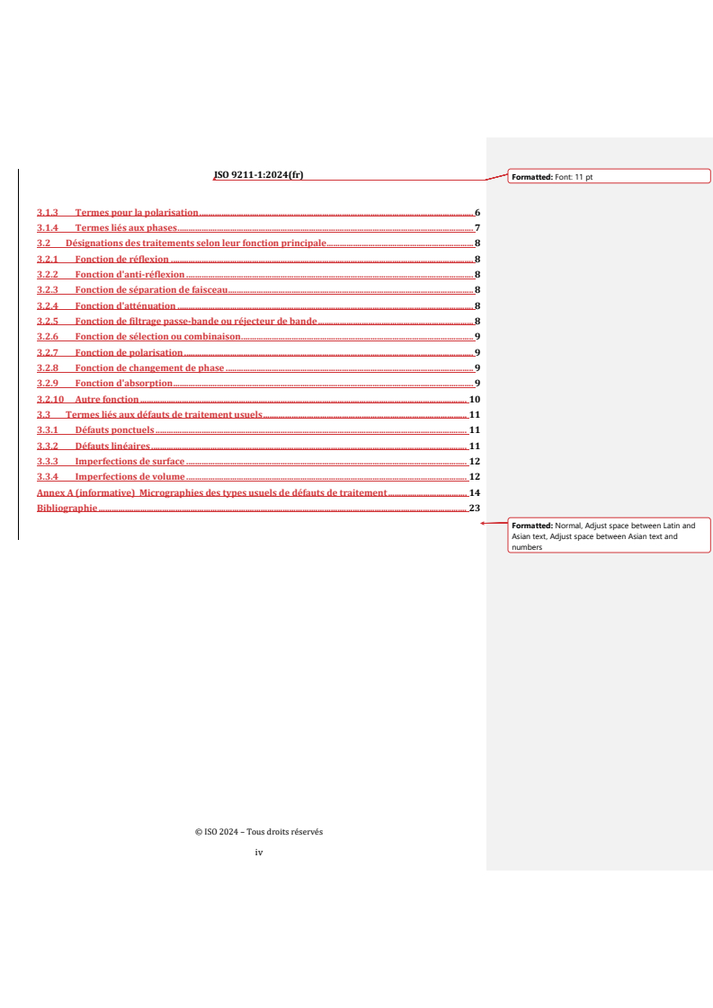 ISO 9211-1:2024 REDLINE ISO 9211-1:2024 - Optique et photonique — Traitements optiques — Partie 1: Vocabulaire
Released:2/26/2024 - Page 4 preview