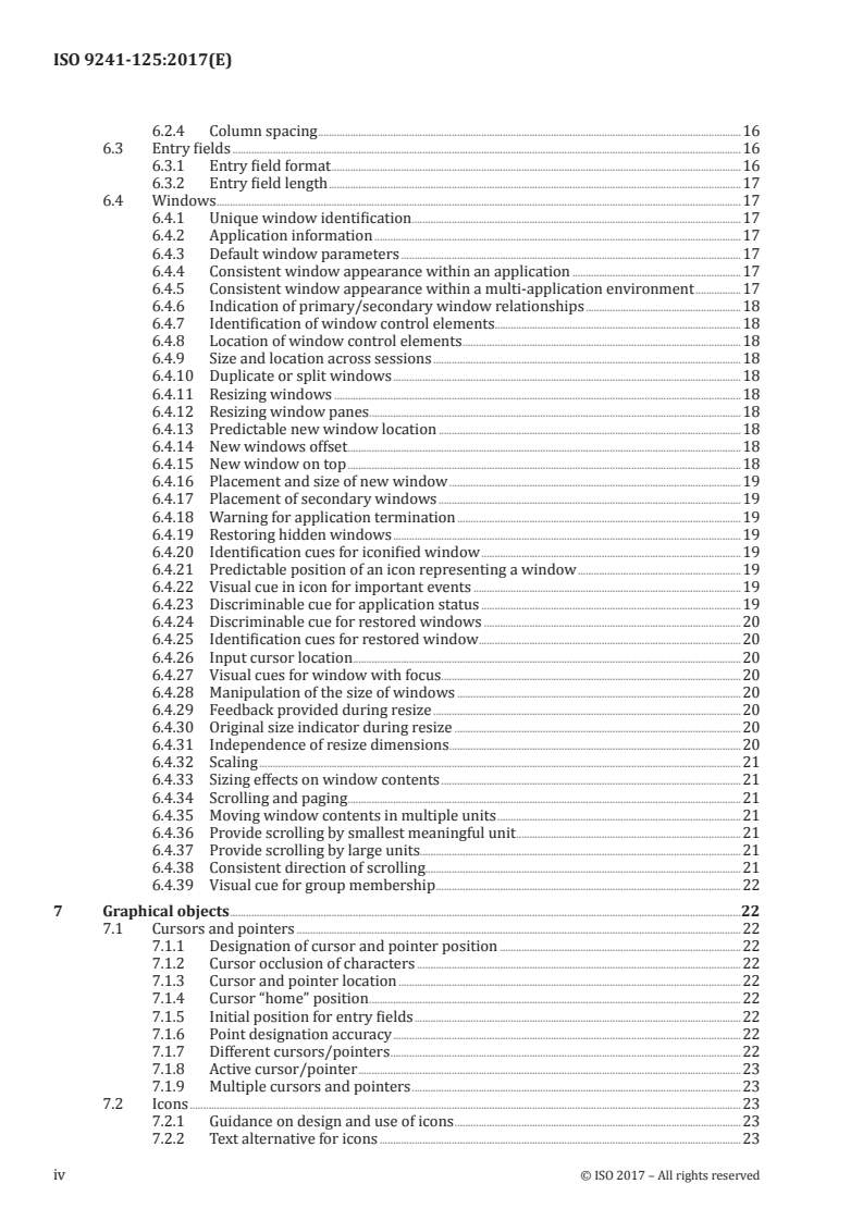 ISO 9241-125:2017 ISO 9241-125:2017 - Ergonomics of human-system interaction — Part 125: Guidance on visual presentation of information/31/2017 - Page 4 preview