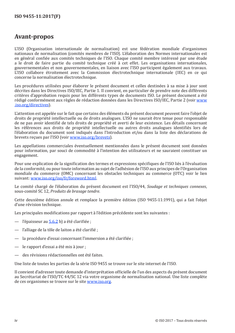 ISO 9455-11:2017 ISO 9455-11:2017 - Flux de brasage tendre — Méthodes d'essai — Partie 11: Solubilité des résidus de flux/17/2017 - Page 4 preview