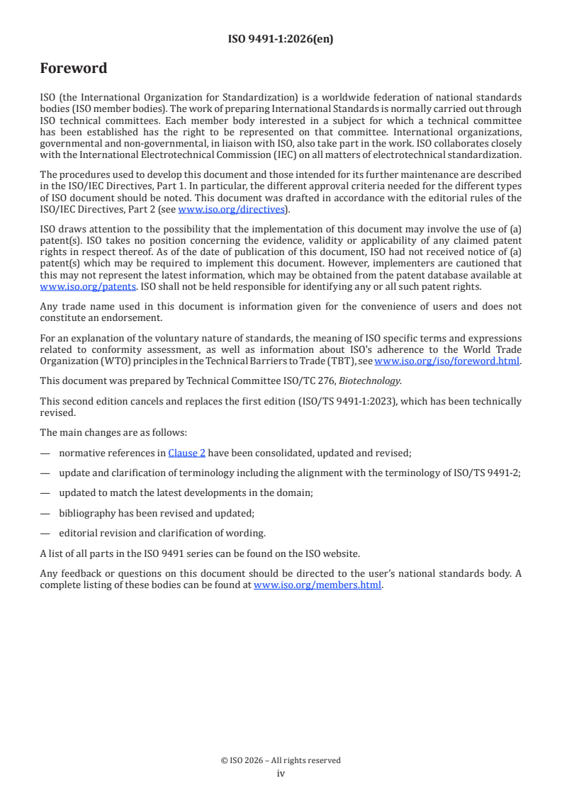 ISO 9491-1:2026 ISO 9491-1:2026 - Biotechnology — Predictive computational models in personalized medicine research — Part 1: Constructing, verifying and validating models - Page 4 preview