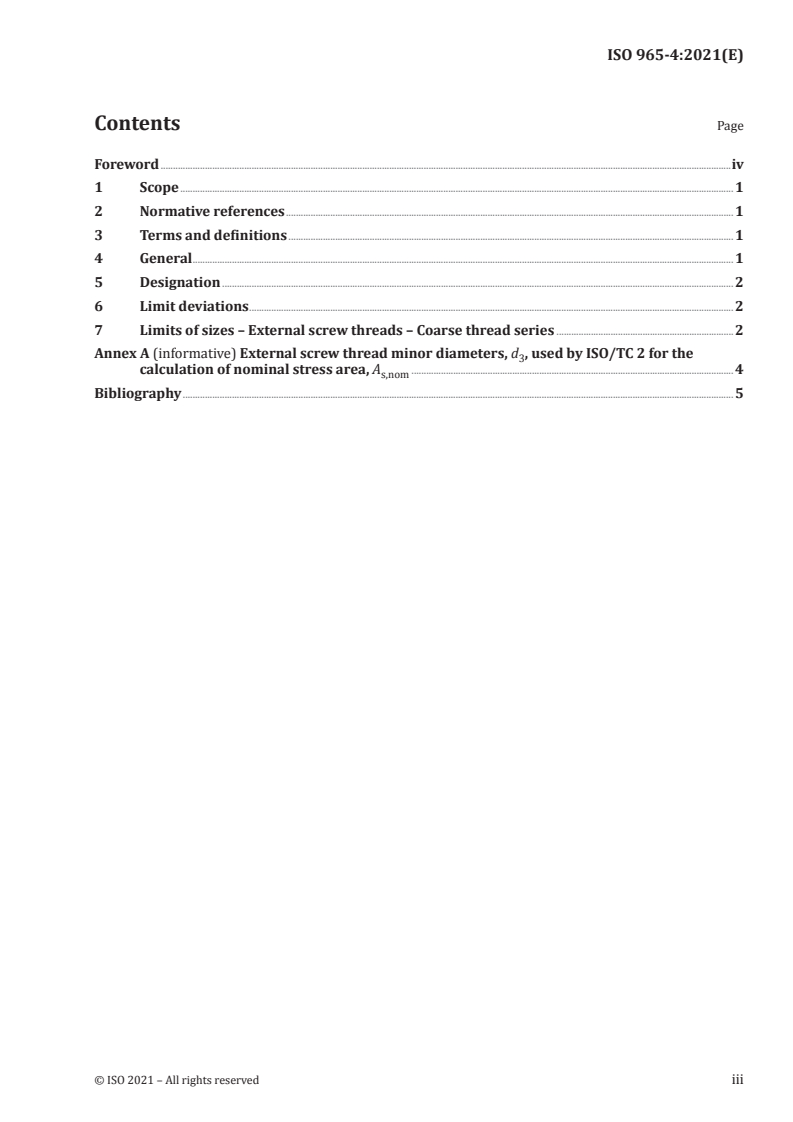 ISO 965-4:2021 ISO 965-4:2021 - ISO general purpose metric screw threads — Tolerances — Part 4: Limits of sizes for hot-dip galvanized external screw threads to mate with internal screw threads tapped with tolerance position H or G after galvanizing
Released:7/6/2021 - Page 3 preview