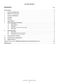 ISO 9689:2025 ISO 9689:2025 - Verre optique brut — Résistance à l'attaque par des solutions aqueuses de détergent contenant du phosphate alcalin à 50 °C — Essai et classification
Released:2. 09. 2025 - Page 3 preview
