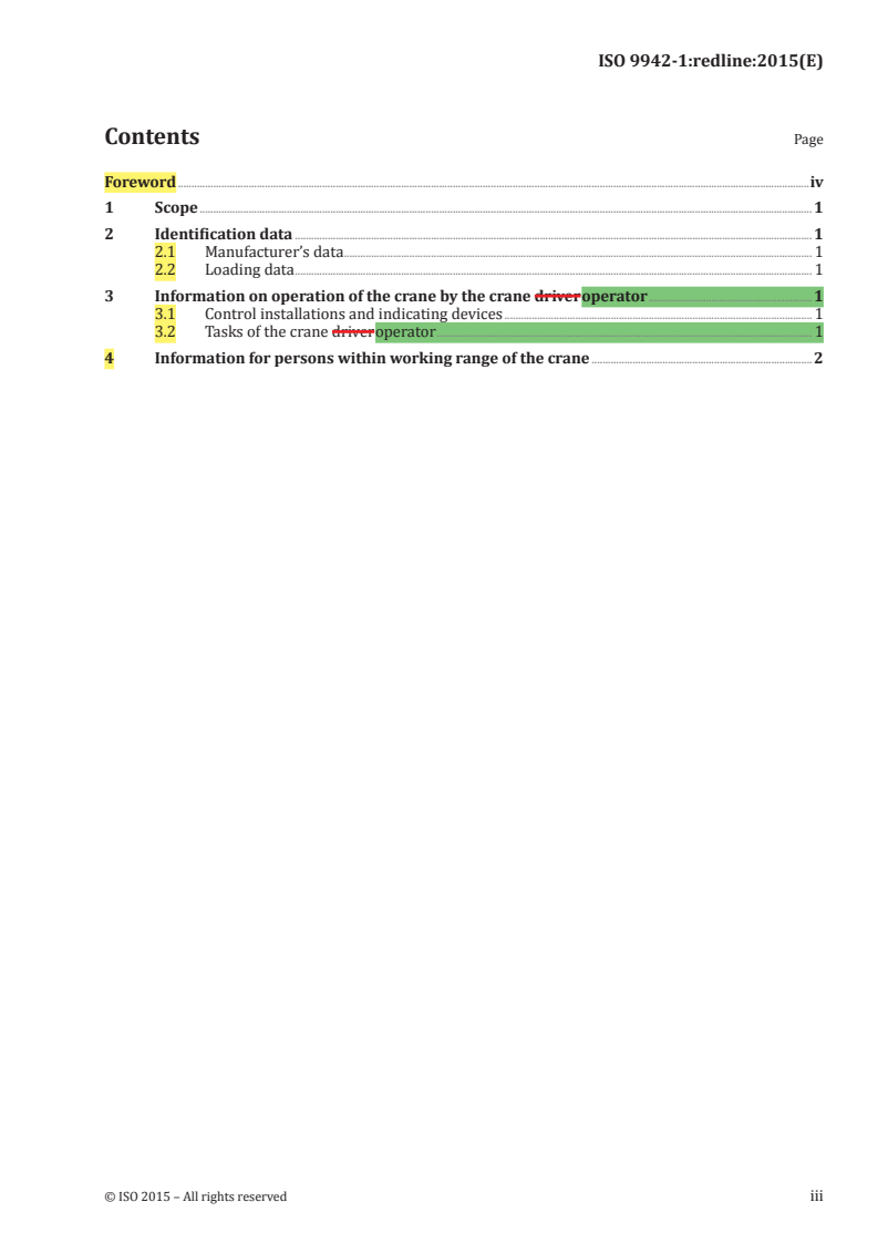 ISO 9942-1:2015 REDLINE ISO 9942-1:2015 - Cranes — Information labels — Part 1: General/21/2015 - Page 3 preview