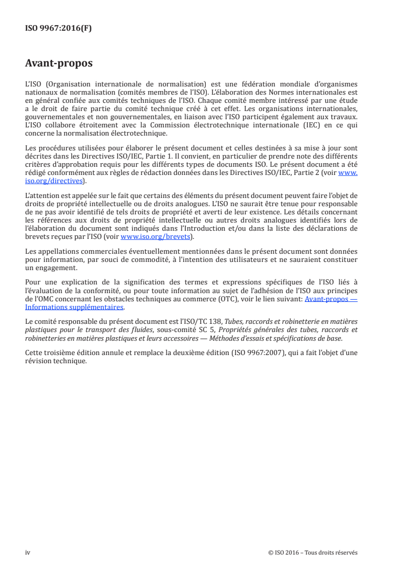 ISO 9967:2016 ISO 9967:2016 - Tubes en matières thermoplastiques — Détermination du taux de fluage/4/2016 - Page 4 preview