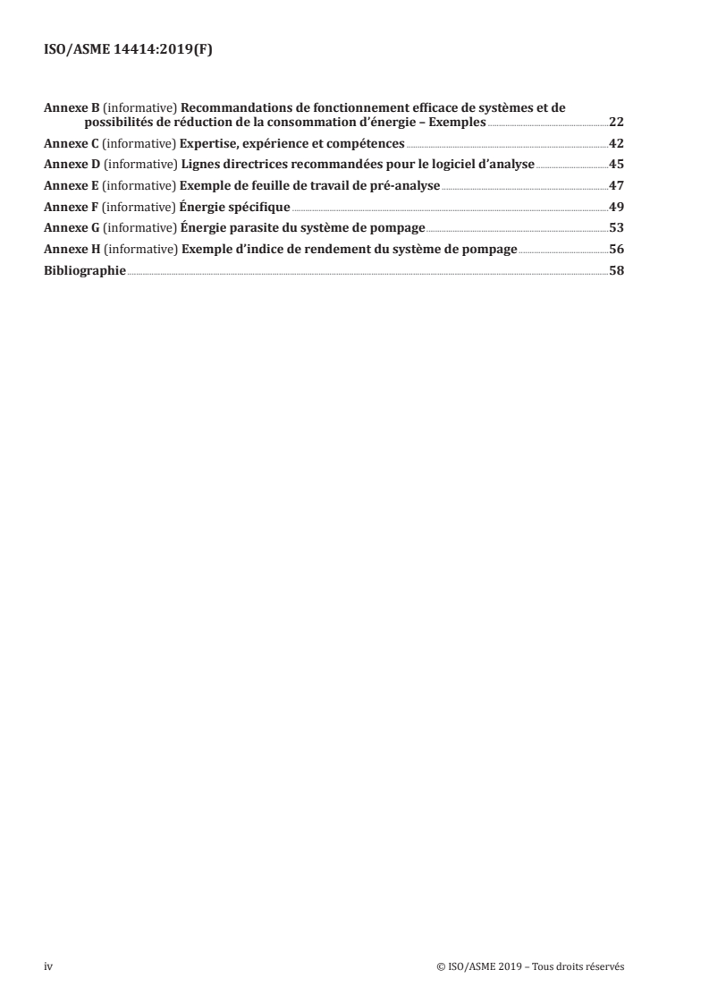 ISO/ASME 14414:2019 ISO/ASME 14414:2019 - Évaluation énergétique des systèmes de pompage/30/2019 - Page 4 preview