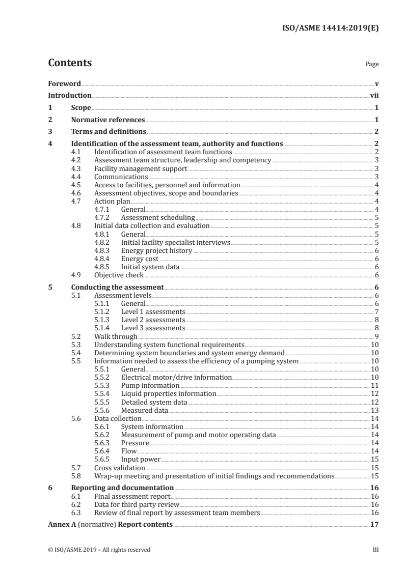 ISO/ASME 14414:2019 ISO/ASME 14414:2019 - Pump system energy assessment/30/2019 - Page 3 preview
