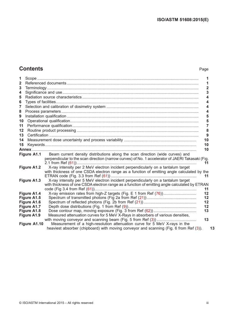 ISO/ASTM 51608:2015 ISO/ASTM 51608:2015 - Practice for dosimetry in an X-ray (bremsstrahlung) facility for radiation processing at energies between 50 keV and 7.5 MeV/17/2015 - Page 3 preview