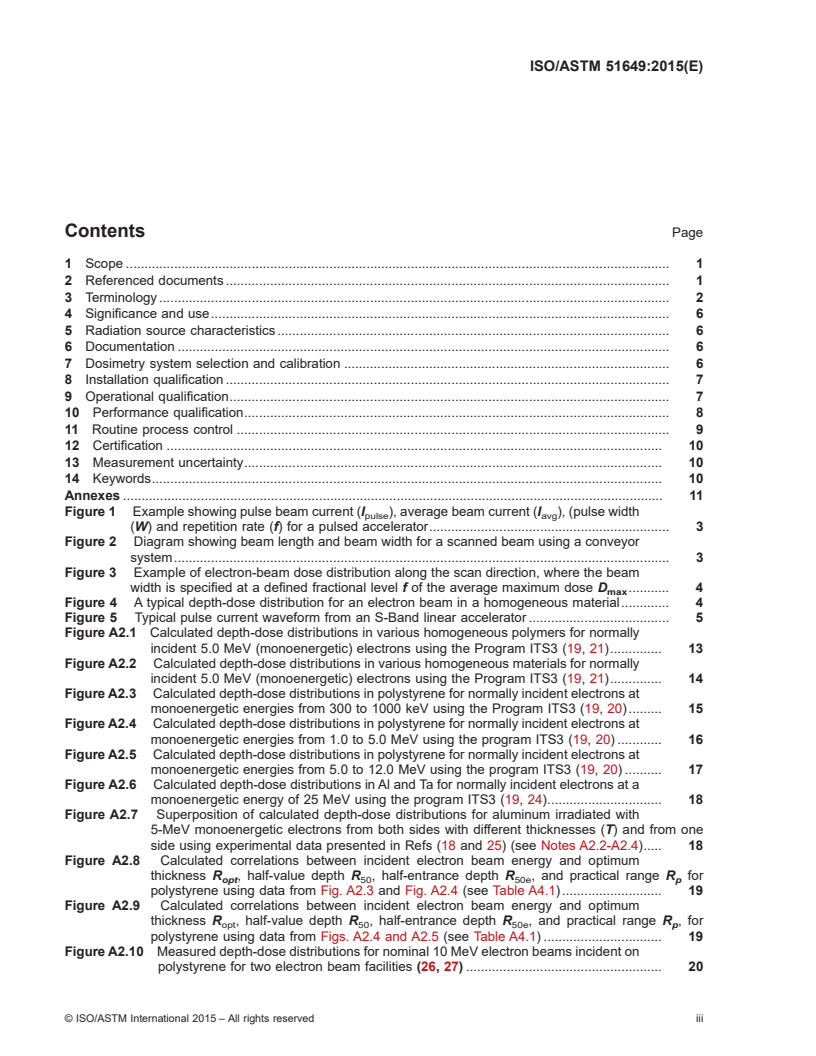ISO/ASTM 51649:2015 ISO/ASTM 51649:2015 - Practice for dosimetry in an electron beam facility for radiation processing at energies between 300 keV and 25 MeV/17/2015 - Page 3 preview
