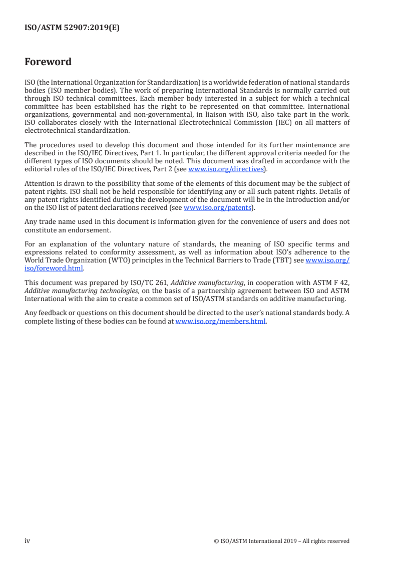 ISO/ASTM 52907:2019 ISO/ASTM 52907:2019 - Additive manufacturing — Feedstock materials — Methods to characterize metal powders/4/2019 - Page 4 preview