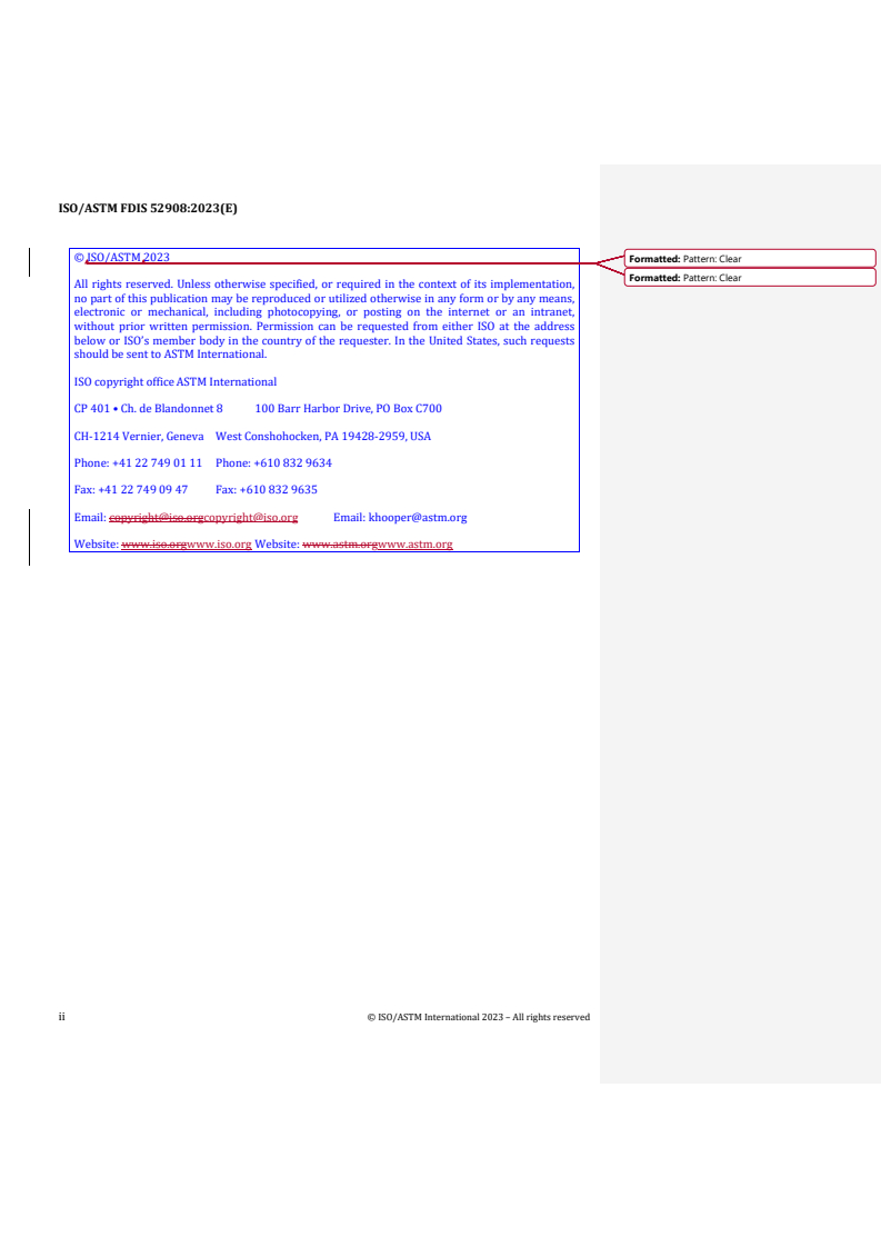 REDLINE ISO/ASTM FDIS 52908 - Additive manufacturing of metals — Finished Part properties — Post-processing, inspection and testing of parts produced by powder bed fusion
Released:8/9/2023