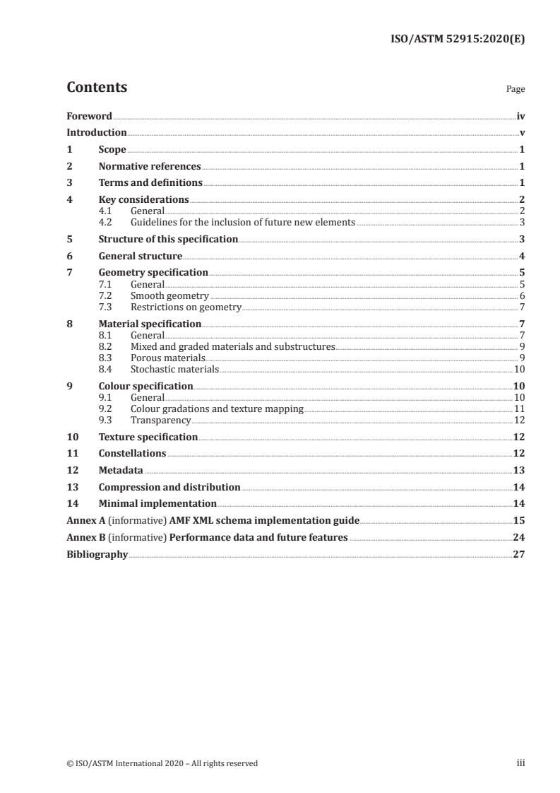 ISO/ASTM 52915:2020 ISO/ASTM 52915:2020 - Specification for additive manufacturing file format (AMF) Version 1.2/31/2020 - Page 3 preview