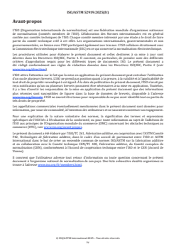 ISO/ASTM 52919:2025 - Fabrication additive — Principes de qualification — Méthode d'essai pour les moules en sable pour fonderie métallique
Released:1. 09. 2025 - Page 4 preview