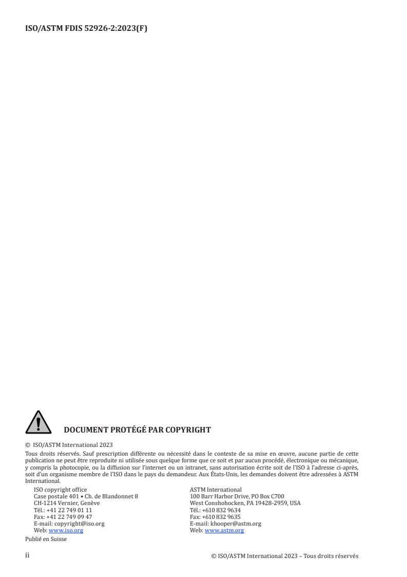 ISO/ASTM 52926-2:2023 ISO/ASTM 52926-2 - Fabrication additive de métaux — Principes de qualification — Partie 2: Qualification des opérateurs pour PBF-LB
Released:14. 08. 2023