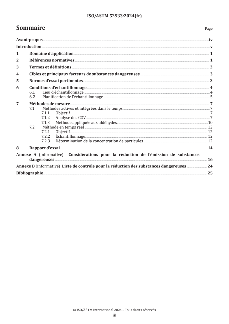 ISO/ASTM 52933:2024 ISO/ASTM 52933:2024 - Fabrication additive — Environnement, santé et sécurité — Méthode d'essai pour les substances dangereuses émises par les imprimantes 3D de type à extrusion de matière dans les lieux non industriels
Released:10. 06. 2025 - Page 3 preview