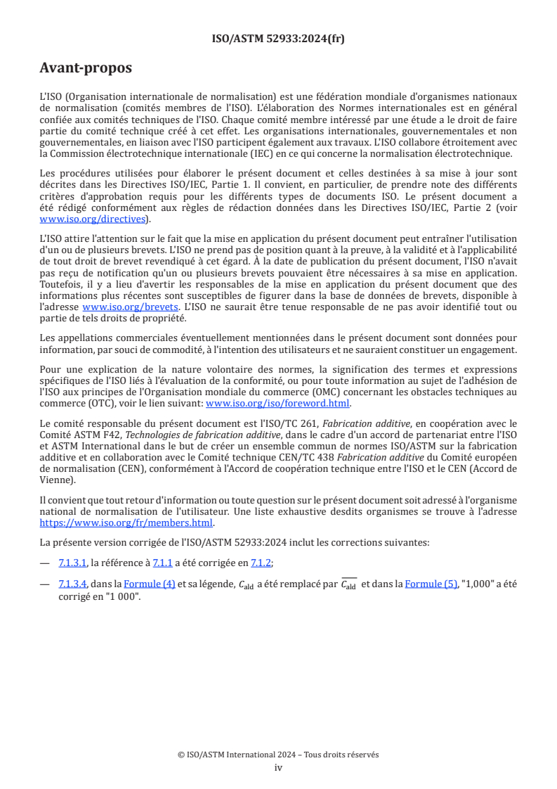 ISO/ASTM 52933:2024 ISO/ASTM 52933:2024 - Fabrication additive — Environnement, santé et sécurité — Méthode d'essai pour les substances dangereuses émises par les imprimantes 3D de type à extrusion de matière dans les lieux non industriels
Released:10. 06. 2025 - Page 4 preview