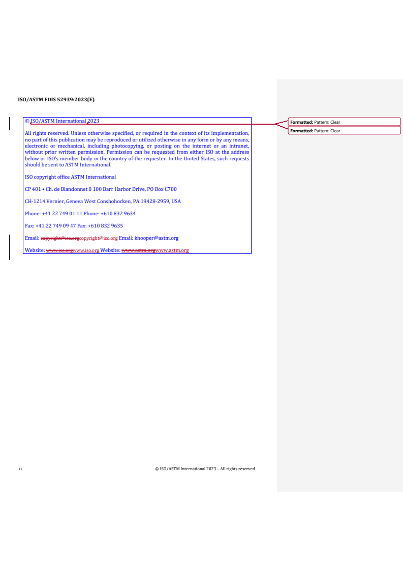 REDLINE ISO/ASTM FDIS 52939 - Additive manufacturing for construction — Qualification principles — Structural and infrastructure elements
Released:8/21/2023
