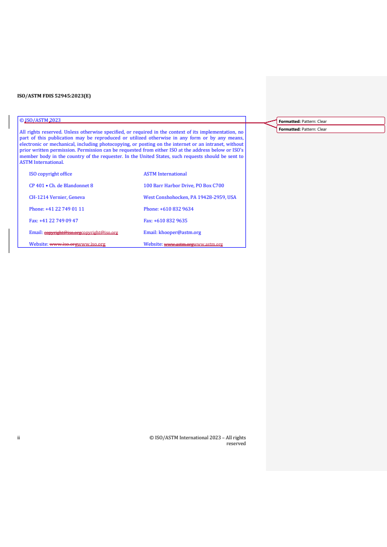 REDLINE ISO/ASTM FDIS 52945 - Additive manufacturing for automotive — Qualification principles — Generic machine evaluation and specification of key performance indicators for PBF-LB/M processes
Released:11. 09. 2023
