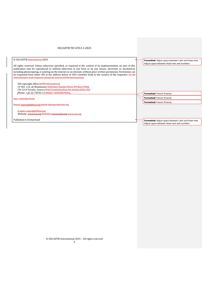 REDLINE ISO/ASTM DTR 52913-1 - Additive manufacturing — Feedstock materials — Part 1: Guidelines for the selection of measurement methods for characterization of powder flow properties
Released:4. 06. 2025