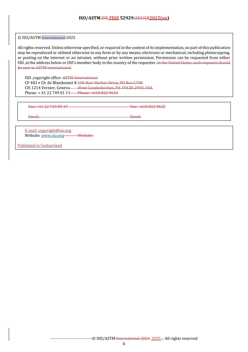 REDLINE ISO/ASTM FDIS 52929 - Additive manufacturing of metals — Powder bed fusion — Presentation of material properties in material data sheets
Released:23. 06. 2025