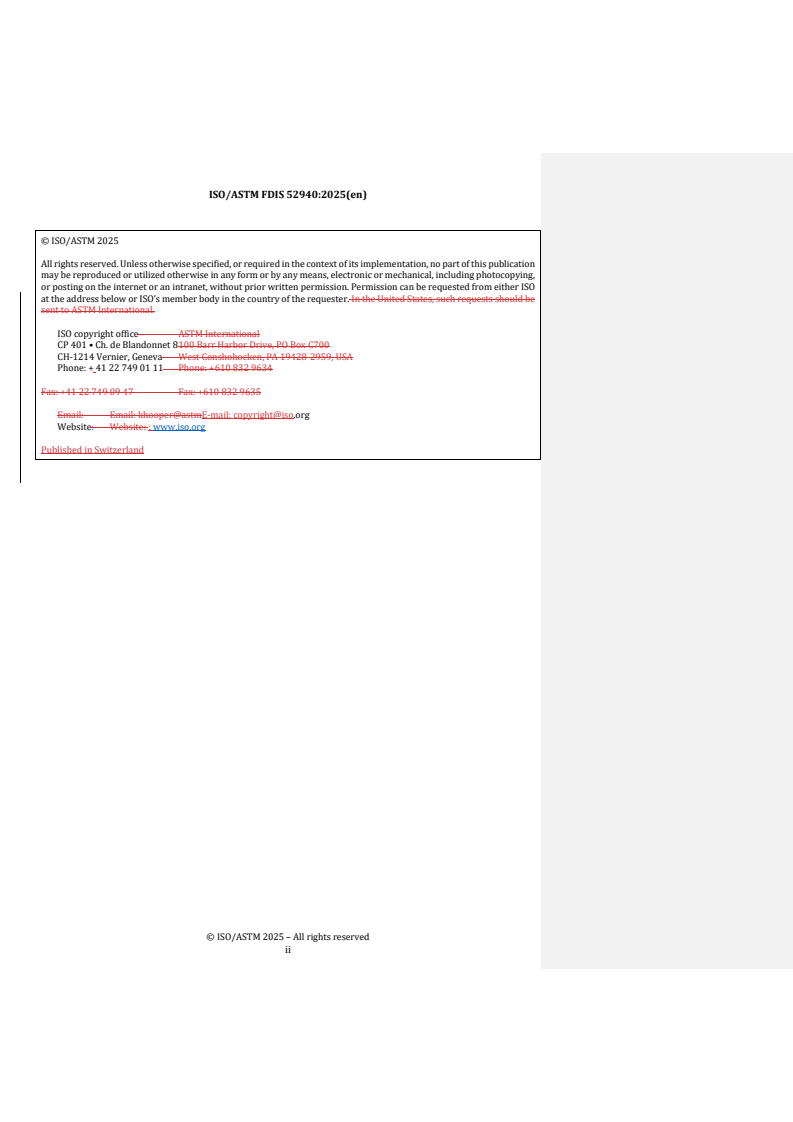 REDLINE ISO/ASTM FDIS 52940 - Additive manufacturing of ceramics — Feedstock materials — Characterization of ceramic slurry in vat photopolymerization
Released:6. 08. 2025