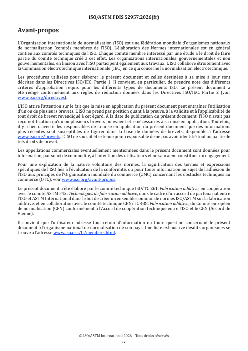 ISO/ASTM FDIS 52957 ISO/ASTM FDIS 52957 - Fabrication additive de céramiques — Conception — Lignes directrices relatives à la conception - Page 4 preview