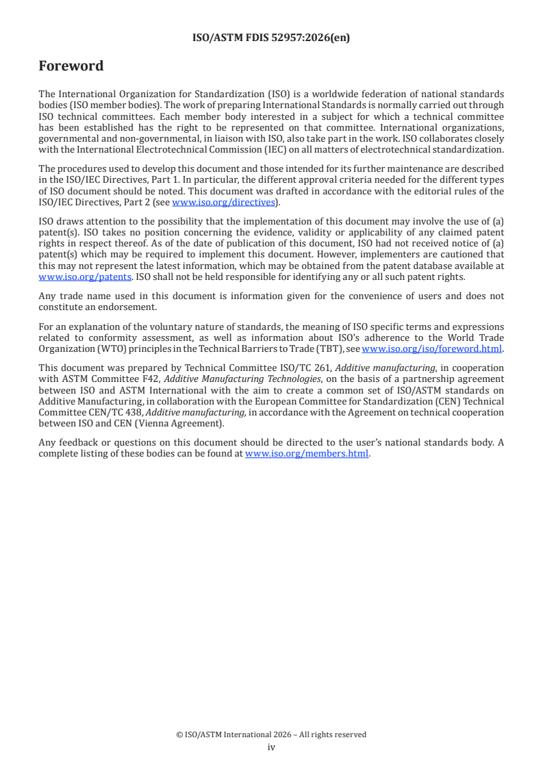 ISO/ASTM FDIS 52957 ISO/ASTM FDIS 52957 - Additive manufacturing of ceramics — Design — Design guidelines - Page 4 preview