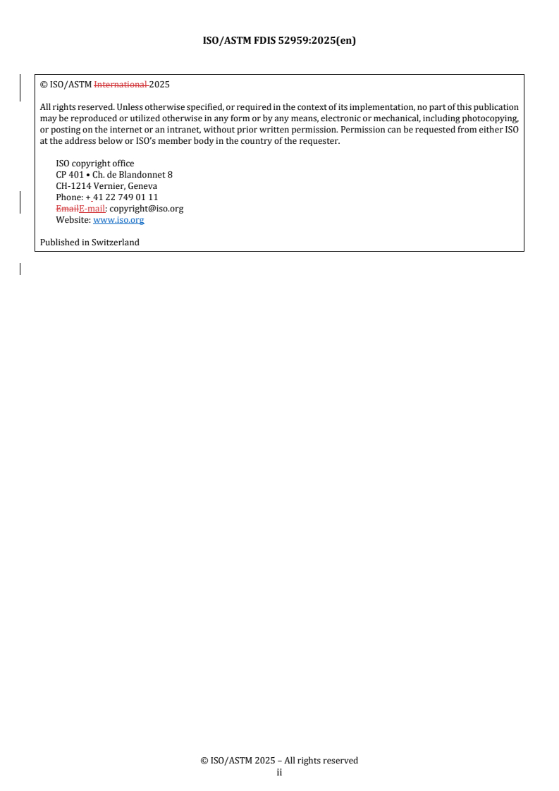 REDLINE ISO/ASTM FDIS 52959 - Additive manufacturing of metals — Test artefacts — Compression validation specimens for lattice designs
Released:12. 11. 2025