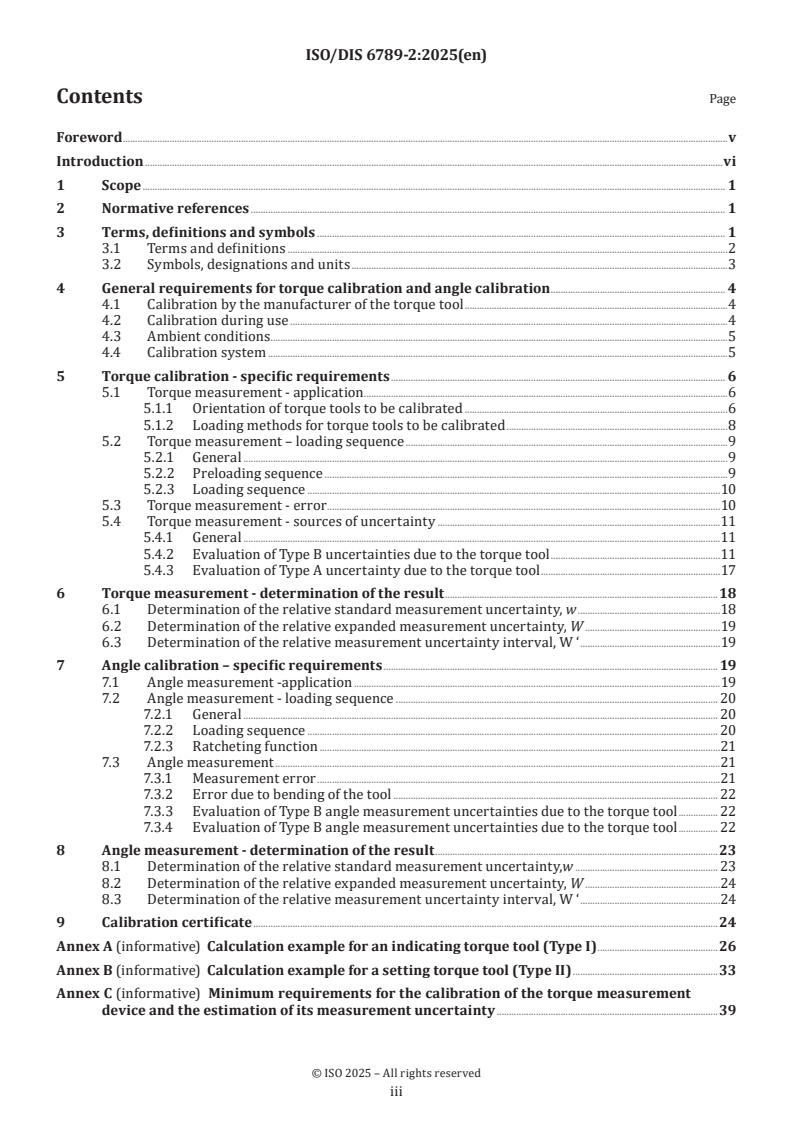 ISO/CD 6789-2.3 ISO/CD 6789-2.3 - Assembly tools for screws and nuts — Hand torque tools — Part 2: Requirements for calibration and determination of measurement uncertainty/28/2025 - Page 3 preview