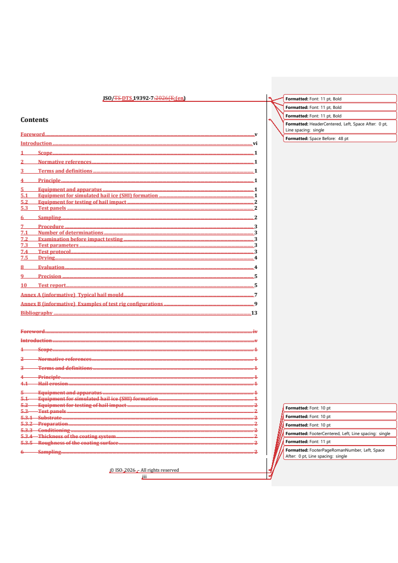 ISO/CD TS 19392-7 REDLINE ISO/CD TS 19392-7 - Paints and varnishes — Coating systems for wind-turbine rotor blades — Part 7: Determination and evaluation of resistance to hail - Page 3 preview
