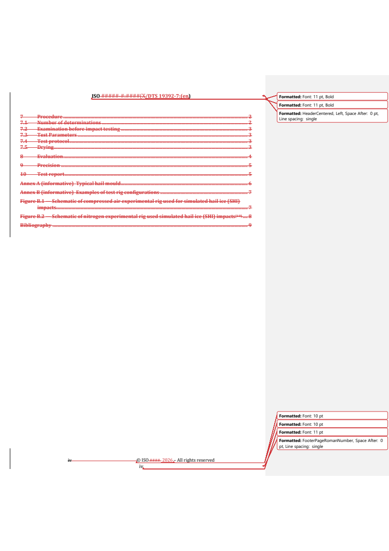 ISO/CD TS 19392-7 REDLINE ISO/CD TS 19392-7 - Paints and varnishes — Coating systems for wind-turbine rotor blades — Part 7: Determination and evaluation of resistance to hail - Page 4 preview