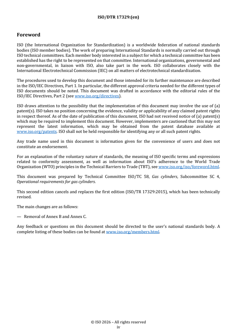 ISO/TR 17329 REDLINE ISO/DTR 17329 - Gas cylinders — Identification of gas cylinder manufacturer marks and their assigned radio frequency identification (RFID) codes - Page 4 preview