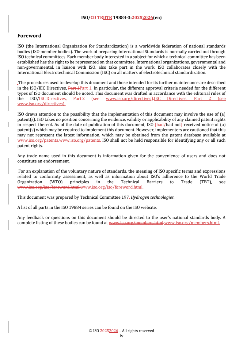 ISO/TR 19884-3 REDLINE ISO/DTR 19884-3 - Gaseous hydrogen — Pressure vessels for stationary storage — Part 3: Pressure cycle test data to demonstrate shallow pressure cycle estimation methods/11/2026 - Page 4 preview