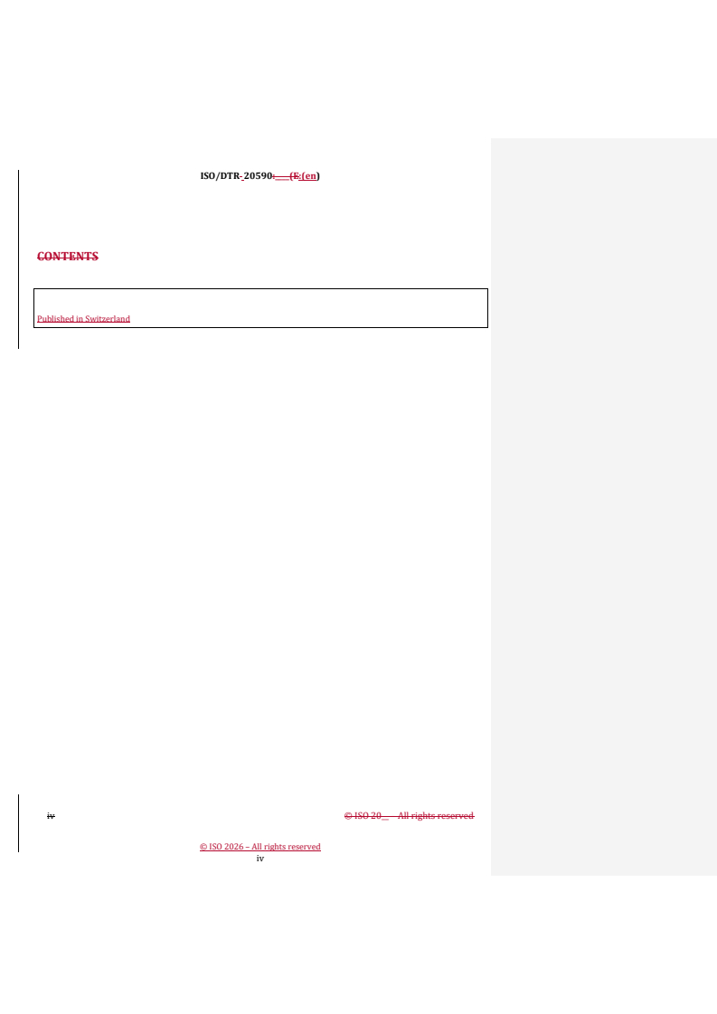 ISO/DTR 20590 REDLINE ISO/DTR 20590 - Space systems — Space debris mitigation design and operation manual for launch vehicle orbital stages - Page 4 preview