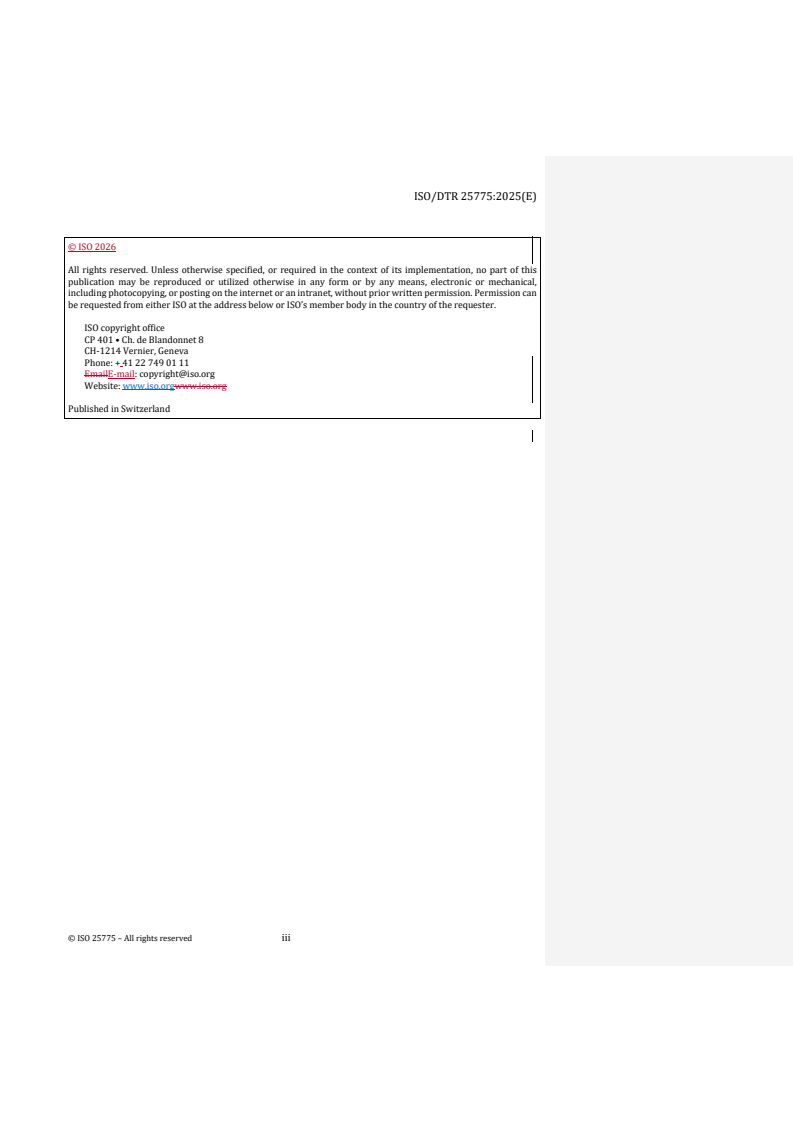 ISO/DTR 25775.2 REDLINE ISO/DTR 25775 - Space systems — Justification of requirements for a spacecraft large constellation - Page 3 preview