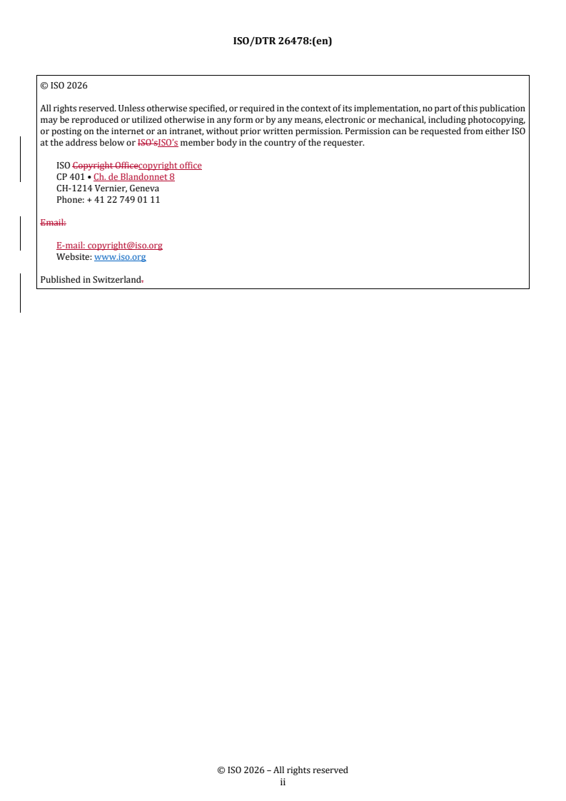 ISO/DTR 26478 REDLINE ISO/DTR 26478 - Digital imaging — Skin tone representation for use in photographic testing, including test charts and test spectra - Page 2 preview