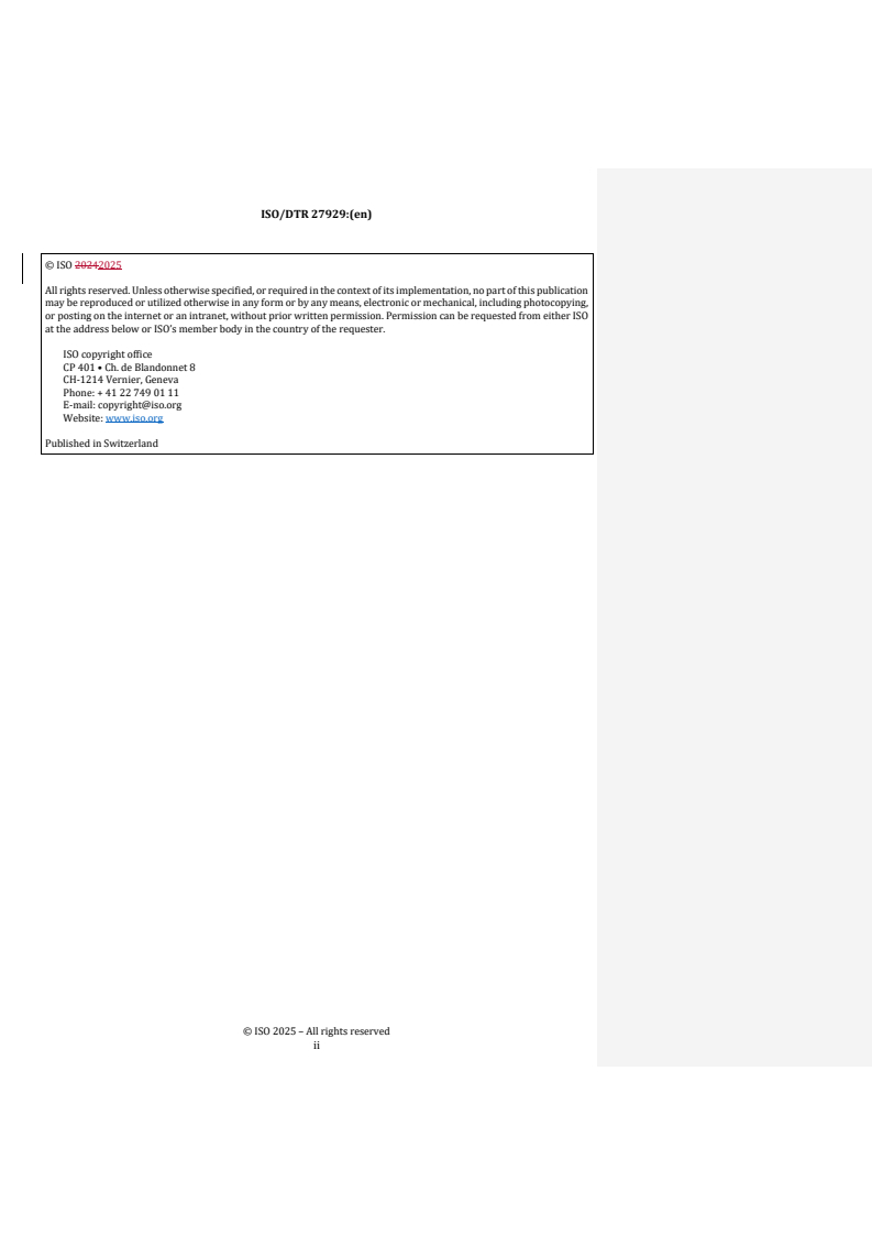 REDLINE ISO/DTR 27929 - Transportation of carbon dioxide by ship
Released:12. 08. 2025